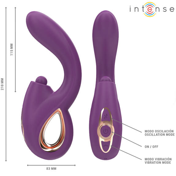 copy of VIBRATORE DOPPIO PER PUNTO G E CLITORIDE TAPPING & THRUST LALINE