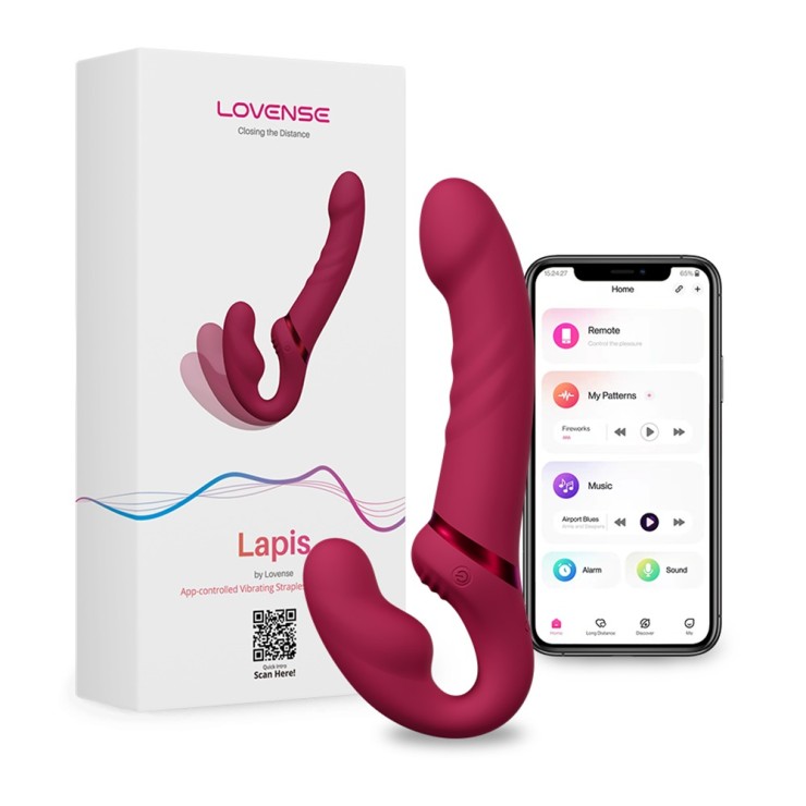 STRAPLESS VIBRANTE PER DONNA CON APP A DISTANZA & PER CAM...