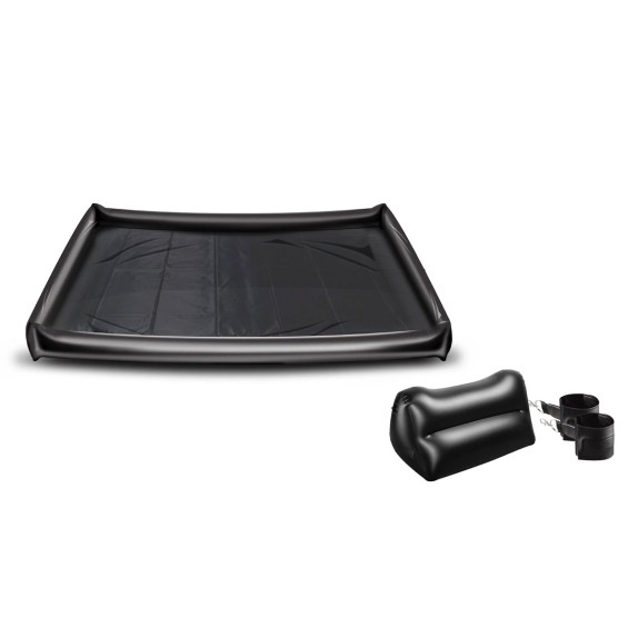 PISCINETTA CON BORDO GONFIABILE IN PVC CON CUSCINO E MANETTE INCLUSE