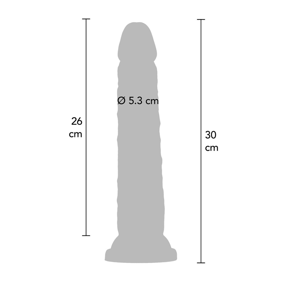 FALLO LUNGO DA 30 CM MORBIDO IN TPR CON VENTOSA...
