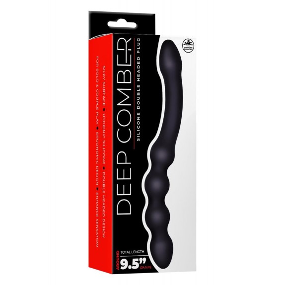 PLUG DILDO CON DOPPIA ESTREMITA' IN SILICONE DEEP COMBER