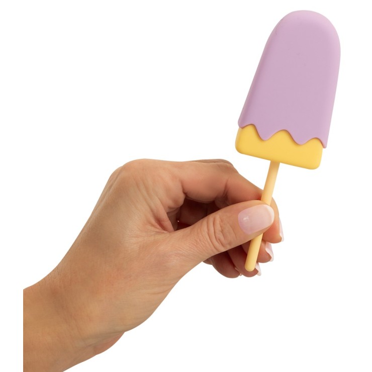 VIBRATORE RICARICABILE A FORMA DI GHIACCIOLO COLORATO PER... 2