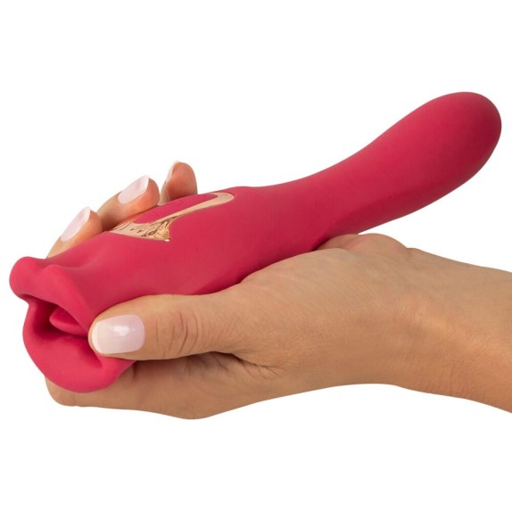 SEX TOY 2IN1 CON BOCCA CHE SI MUOVE E VIBRATORE VAGINALE ORALFUN