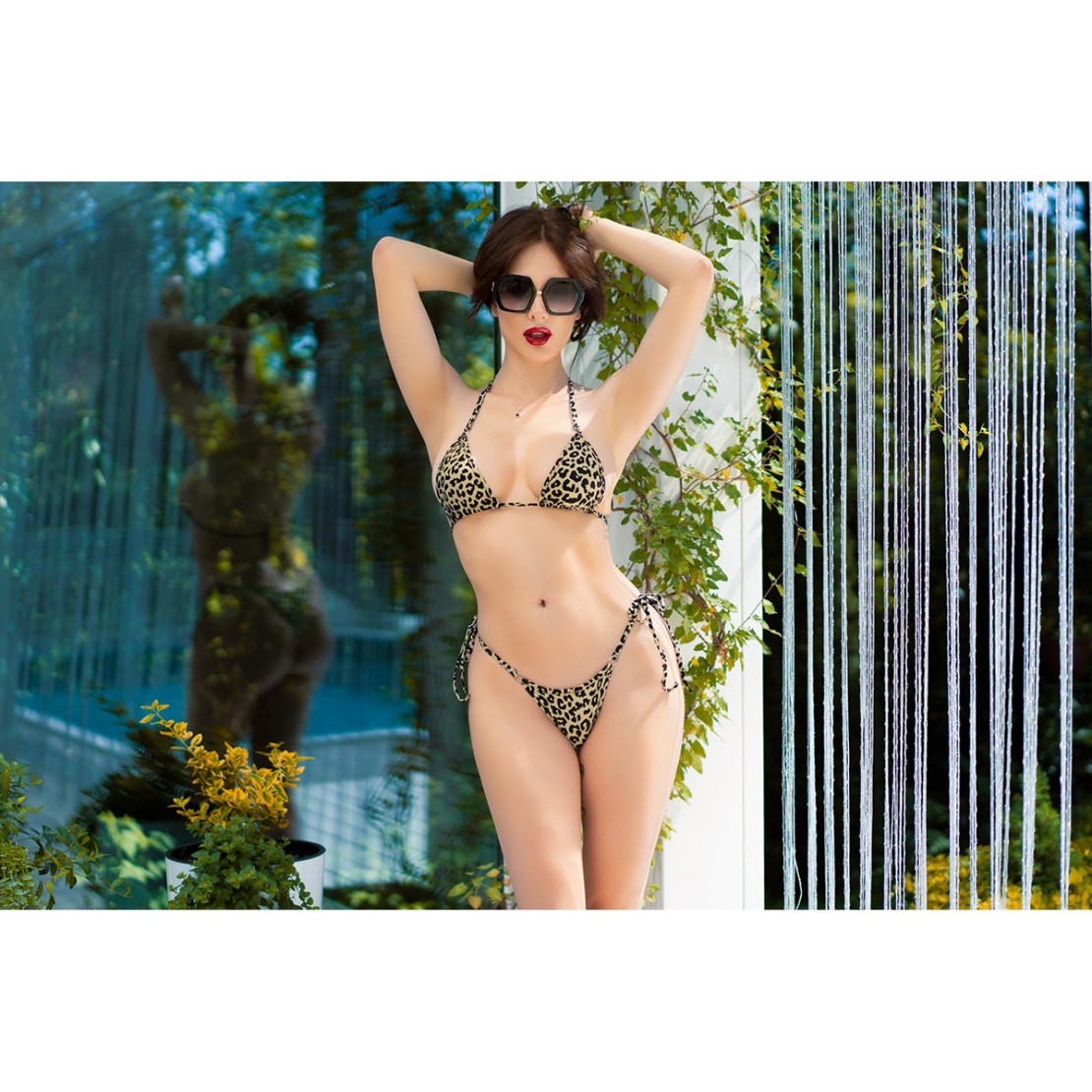 COSTUME 3 PEZZI BIKINI SEXY DONNA STRING E...