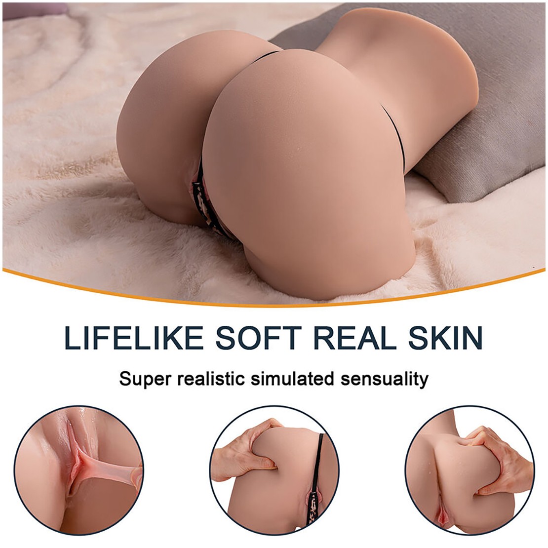 MEZZO BUSTO DONNA REALISTICO CON MOVIMENTO SU E...