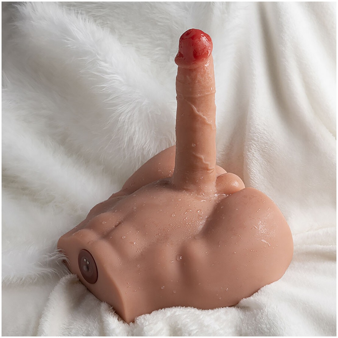 MEZZO BUSTO DI UOMO CON PENE 17,5 CM A SPINTA...