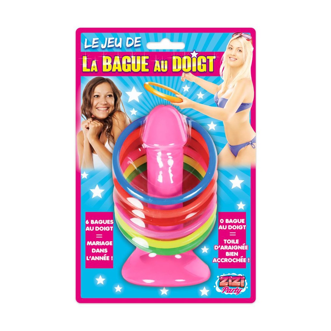 GADGET GIOCO SCHERZOSO CON PENE ED ANELLI