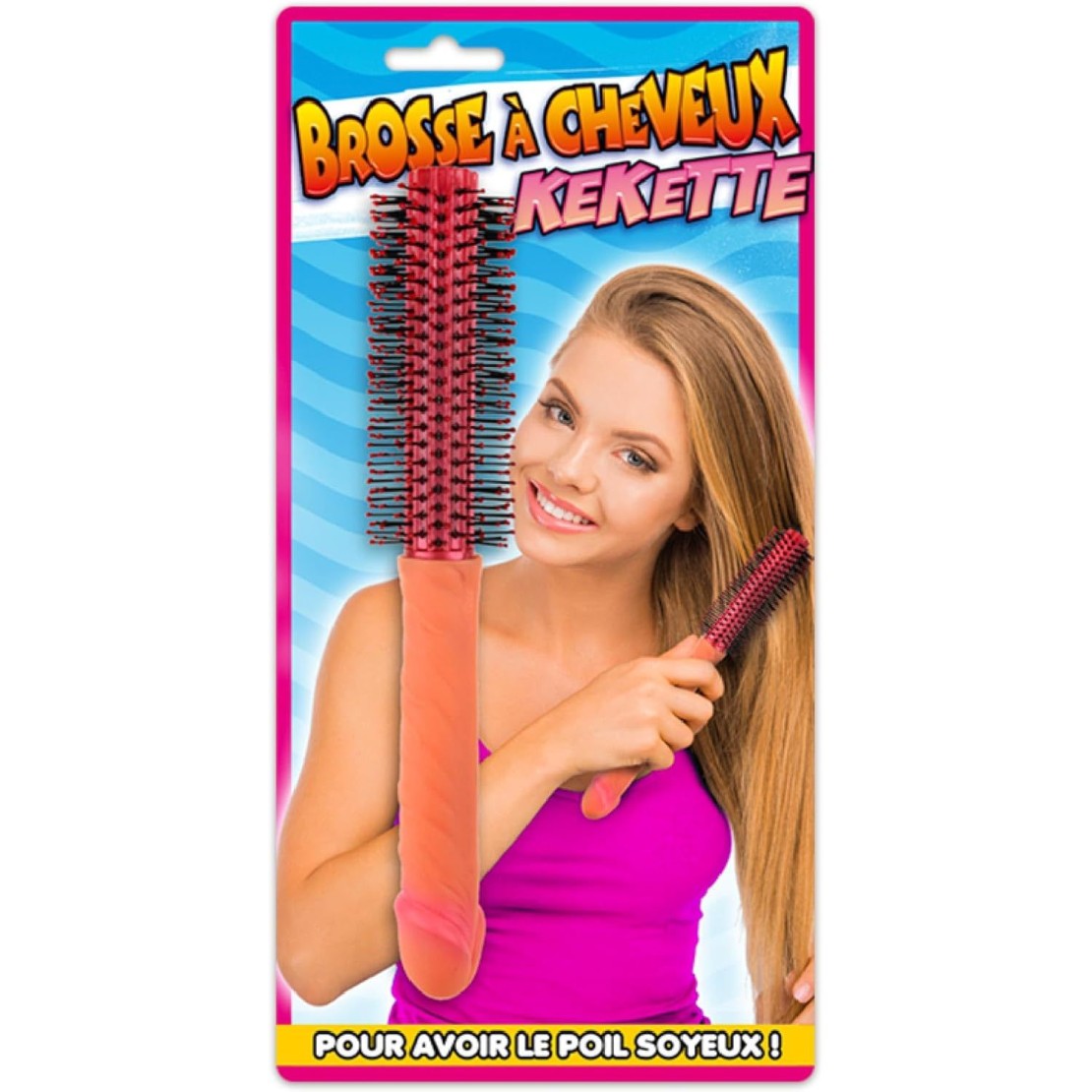 SPAZZOLA SEXY PER CAPELLI CON MANICO A FORMA DI...