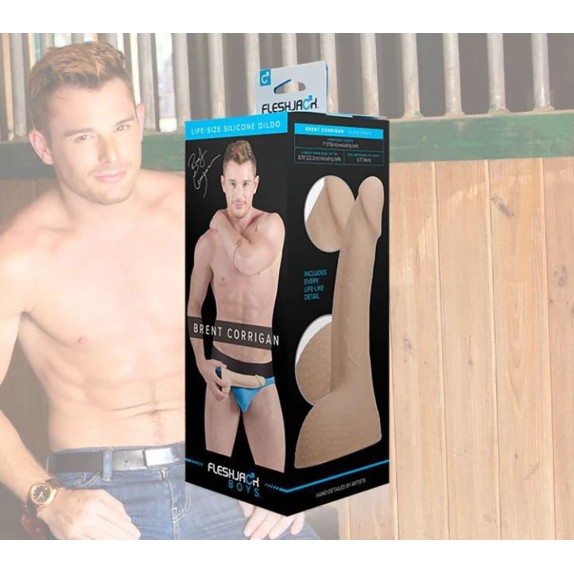 DILDO REALISTICO DI BRENT CORRIGAN FALLO 22,2 CM CON TESTICOLI FLESHJACK