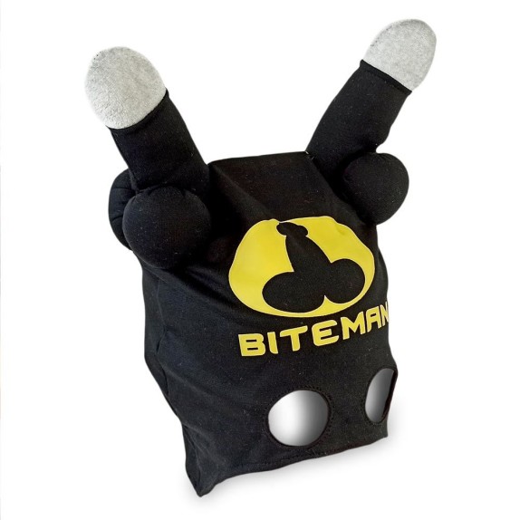 MASCHERA CAPPUCCIO CON ANTENNE A PISELLO DI PELUCHE GADGET