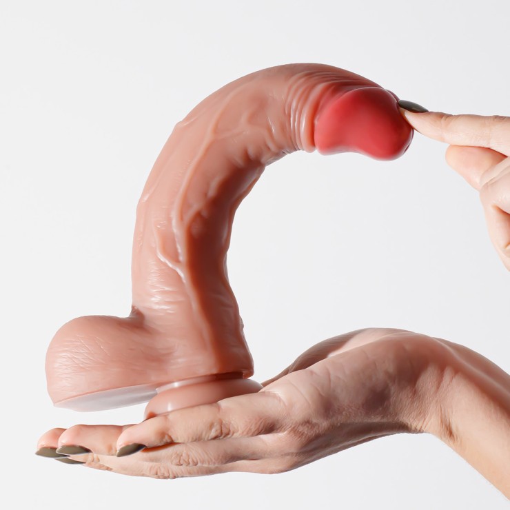 DILDO INVIKTUS REALISTICO DI SILICONE LIQUIDO 23 CM DUAL... 2