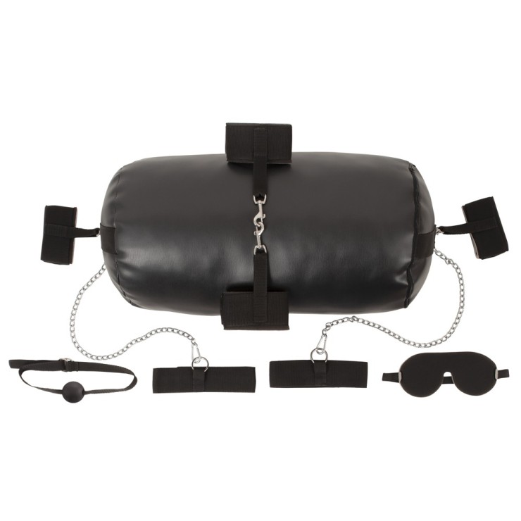 SET BONDAGE COSTRITTIVO CON CUSCINO TONDO E MANETTE CON...