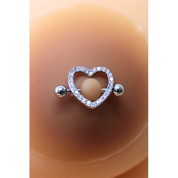 copy of COPRI CAPEZZOLI CON PIERCING A BARRETTA CON STRASS PER PELLE SCURA