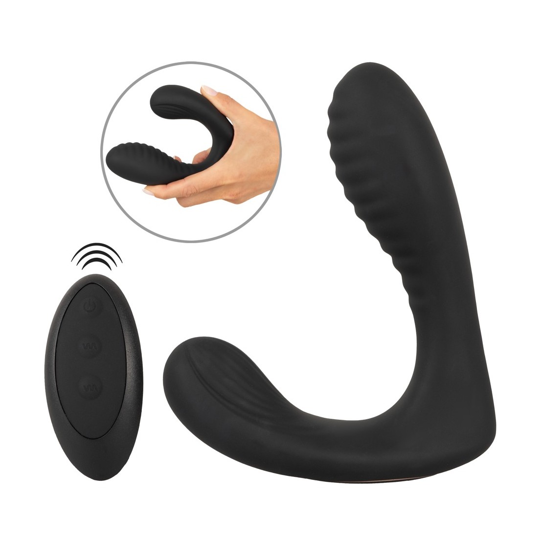 PLUG PROSTATICO VIBRANTE CON TELECOMANDO...