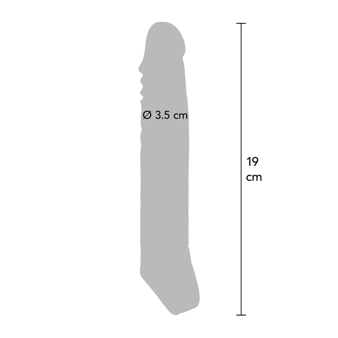 GUAINA E PROLUNGA TRASPARENTE PER IL PENE LARGE...