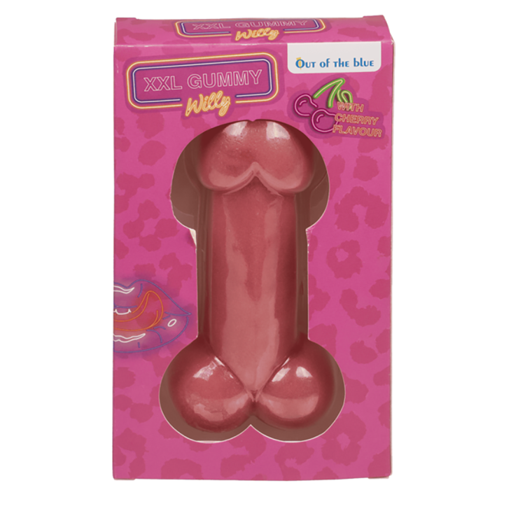 GOMMA COMMESTIBILE A FORMA DI PENE GIGANTE XXL GUMMY WILLY