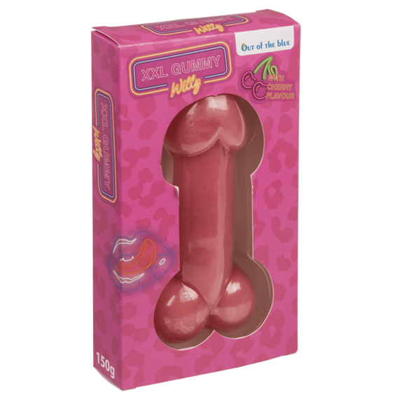 CARAMELLA GOMMOSA A FORMA DI PENE GUSTO CILIEGIA XXL GUMMY WILLY