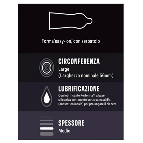 PROFILATTICI 10 DUREX PERFORMA RITARDANTI
