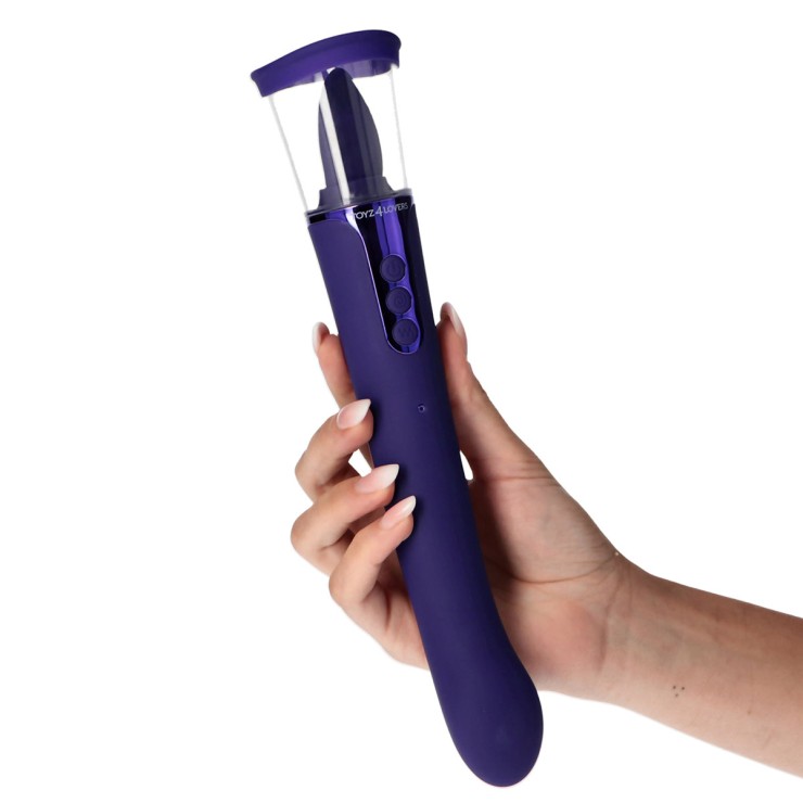 2-IN-1 POMPETTA PER VAGINA CON LINGUA VIBRANTE &... 2