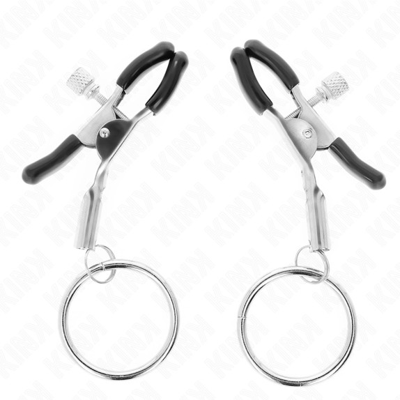 PINZETTE MORSETTO PER CAPEZZOLI REGOLABILI CON ANELLO KINK