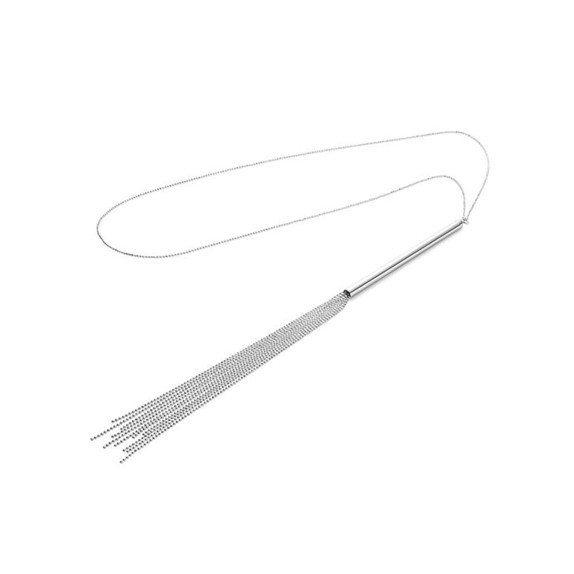 COLLANA IN METALLO CON PENDENTE A FORMA DI FRUSTA PER SOFT BONDAGE