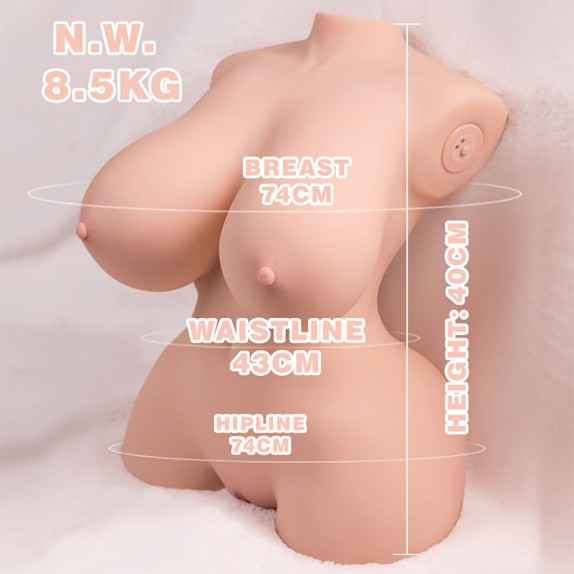 TORSO DI DONNA FORMOSA SEXY REALISTICO CON THRUSTING TINY XISE