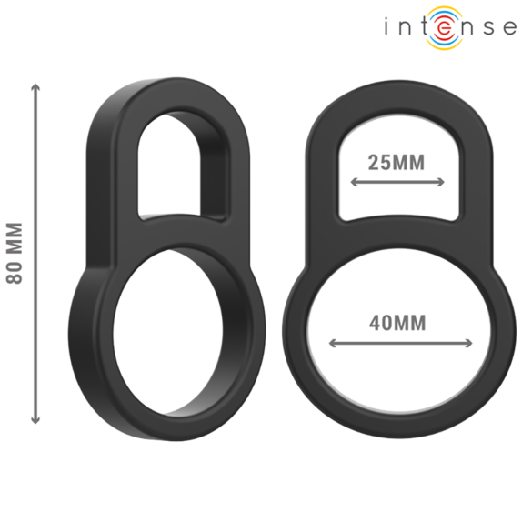 DOPPIO ANELLO COCK RING IN SILICONE PER PENE E TESTICOLI BOBBY
