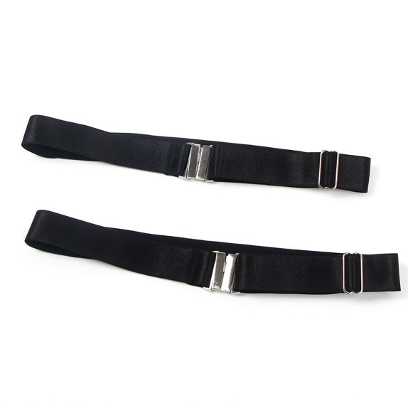 GIARRETTIERE SEXY ELASTICHE E REGOLABILI IN TESSUTO NERO SUBBLIME
