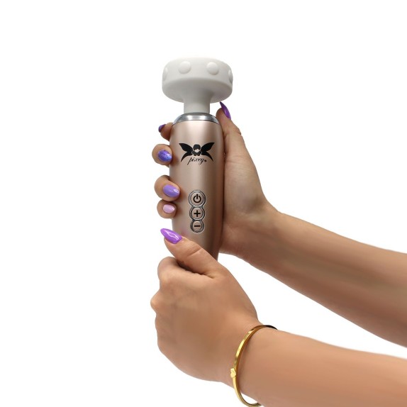 WAND STIMOLATORE CLITORIDEO CON TESTA PIATTA FLESSIBILE HAMMERHEAD