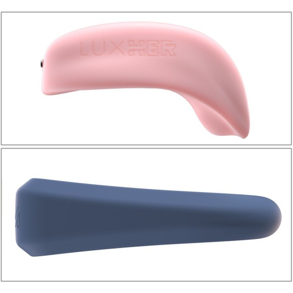 SET DI COPPIA STIMOLATORE DI CLITORIDE E ANELLO CON APP LUXUS