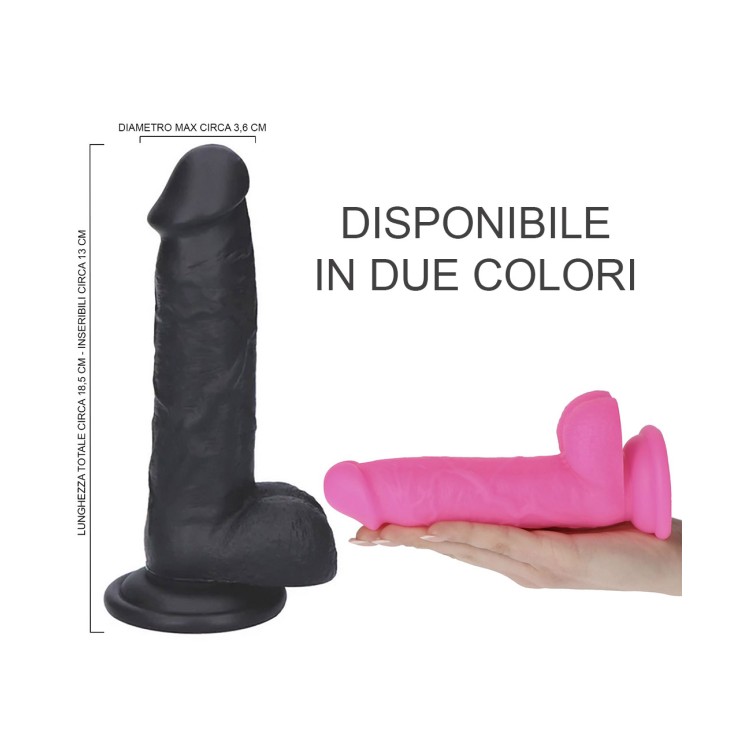 DILDO REALISTICO CON TESTICOLI E VENTOSA DA 7" ROD LARGE