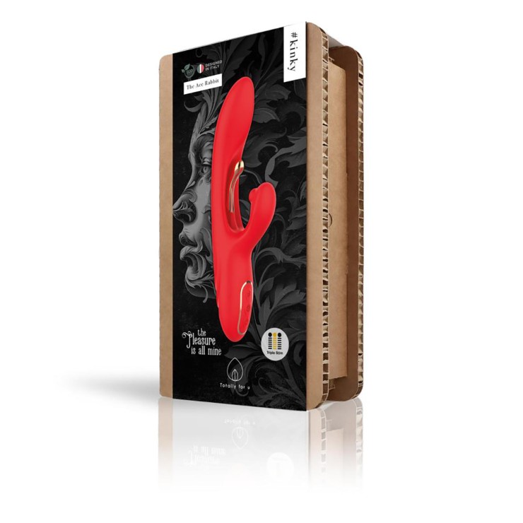 VIBRATORE RABBIT STIMOLATORE DOPPIO INTERNO THE ACE RABBIT