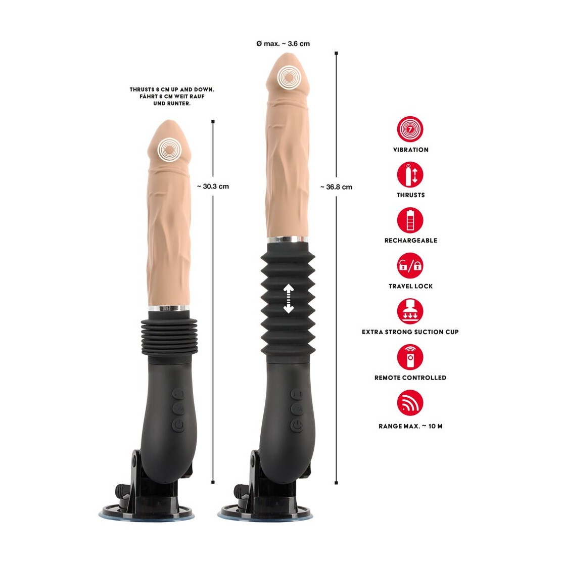 FUCKING MACHINE SEX TOY RECLINABILE WIRELESS...