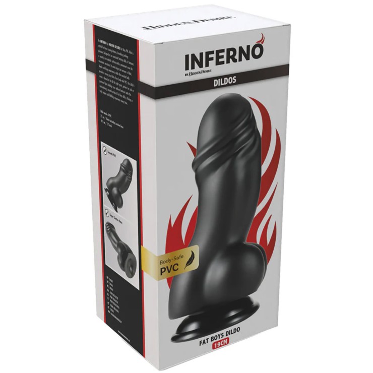 FALLO DILDO GROSSO E CORTO IN PVC MORBIDO 19 CM X 6,8 CM 7 2