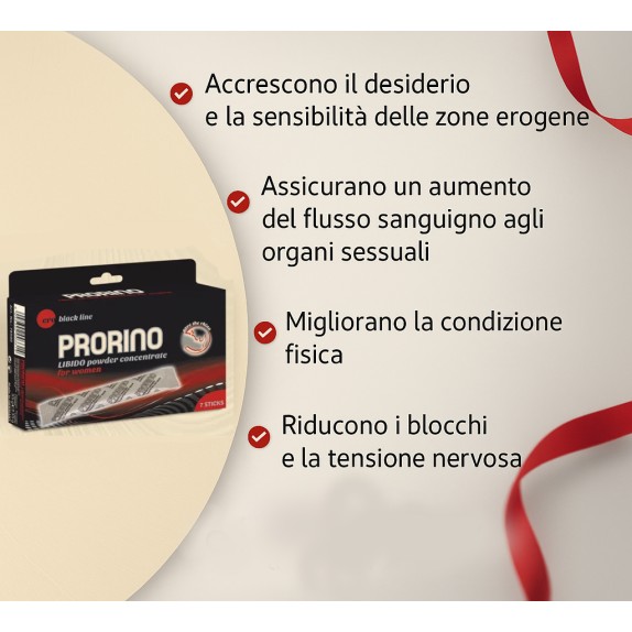 PRORINO LIBIDO DONNA STIMOLANTE NATURALE PER IL DESIDERIO 7 BUSTINE
