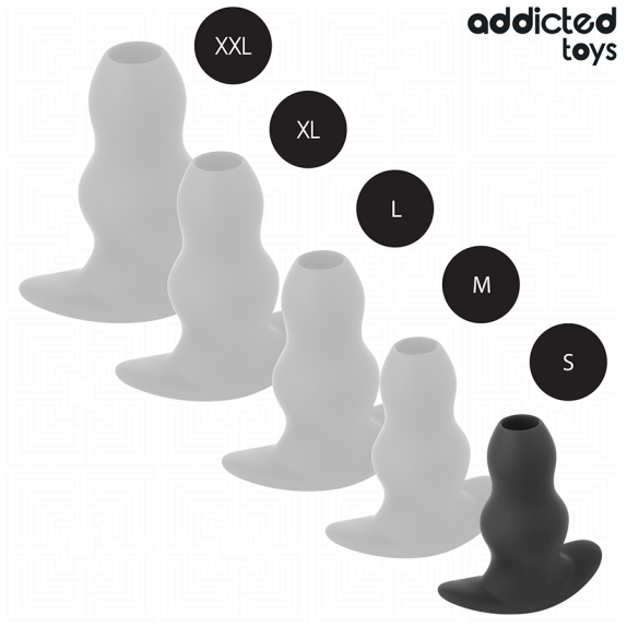 TUNNEL ANALE IN SILICONE DESIGN A SFERE DIMENSIONI S, M, L