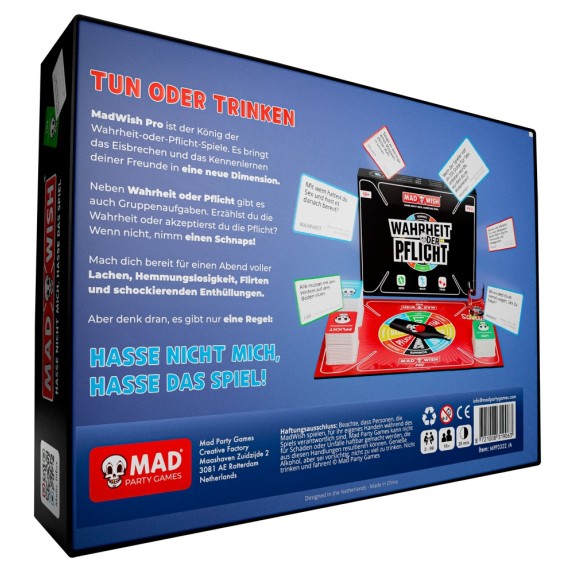 GIOCO DELLA BOTTIGLIA DA TAVOLO IN LINGUA TEDESCA