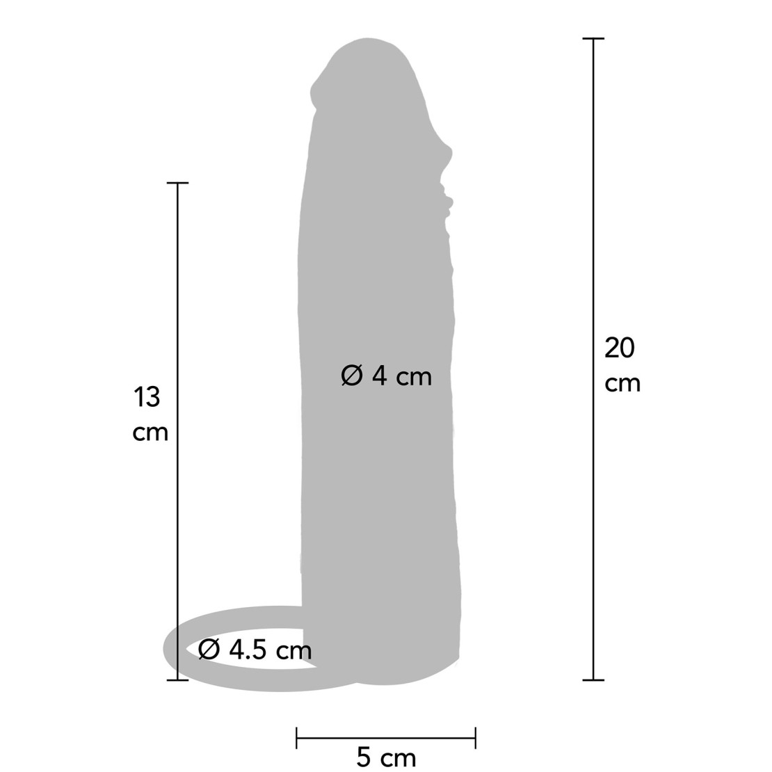 PROLUNGA REALISTICA 20 CM VIBRANTE CON...