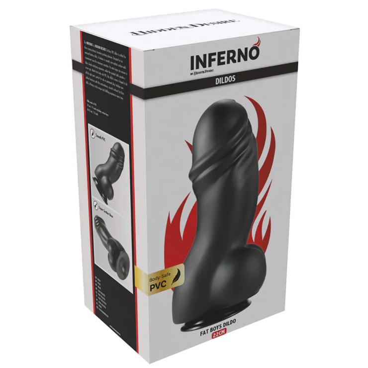 FALLO DILDO DI GRANDI DIMENSIONI IN PVC MORBIDO 22 CM x... 2