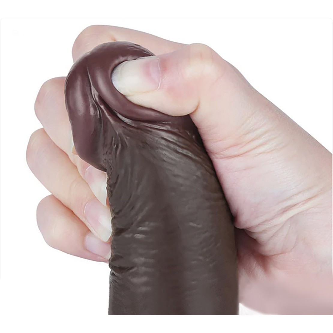 copy of DILDO MARRONE REALISTICO A DOPPIA...