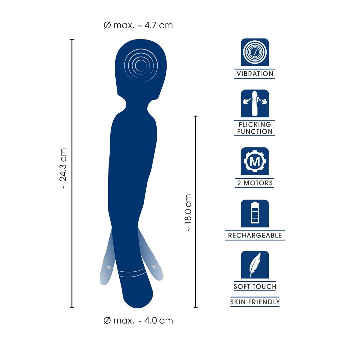 copy of 2IN1 WAND VIBRANTE PER CLITORIDE CON...