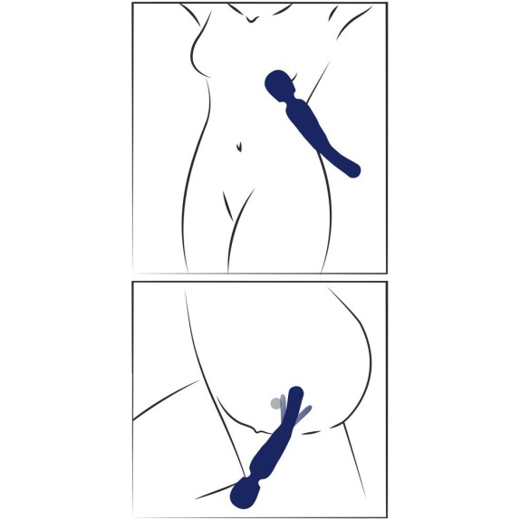 copy of 2IN1 WAND VIBRANTE PER CLITORIDE CON LINGUA PER PUNTO G SWEET SMILE