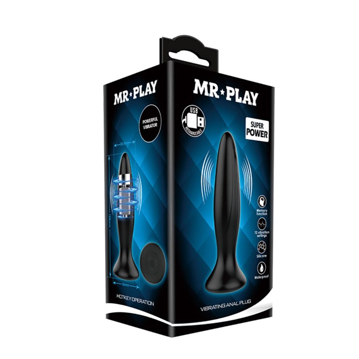 copy of PLUG ANALE VIBRANTE SEX TOY 12 VIBRAZIONI MR. PLAY