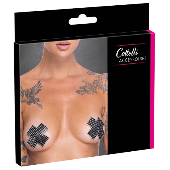 copy of COPRICAPEZZOLI ADESIVI A FORMA DI X CON STRASS