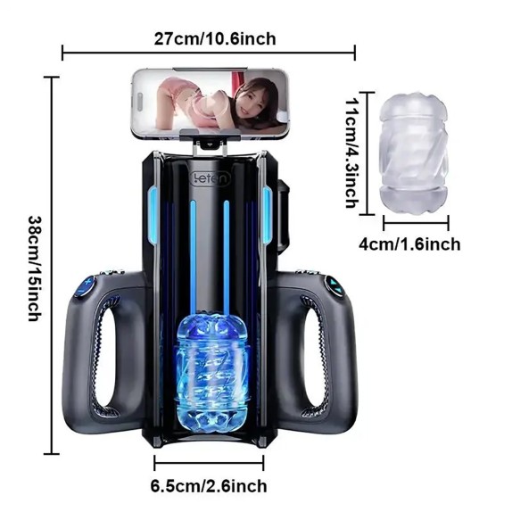 MASTURBATORE AUTOMATICO ALTISSIMA VELOCITA' THRUSTING PRO KING CON MOVIMENTO A SPINTA