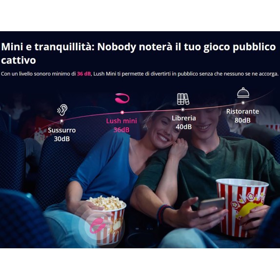 LUSH MINI OVETTO VIBRANTE PER GIOCHI A DISTANZA CON APP LOVENSE