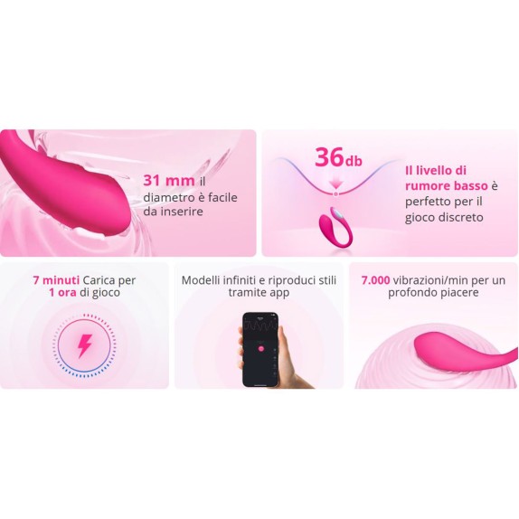LUSH MINI OVETTO VIBRANTE PER GIOCHI A DISTANZA CON APP LOVENSE