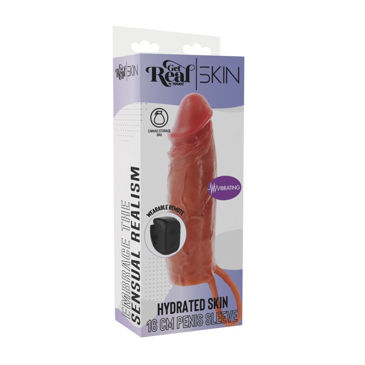 PROLUNGA REALISTICA 16 CM VIBRANTE CON TELECOMANDO PER...