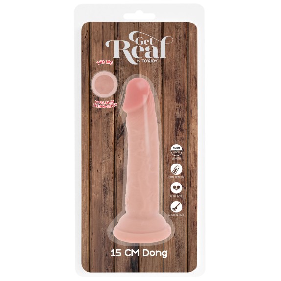 FALLO DILDO REALISTICO 15 CM A DOPPIA DENSITA' CON VENTOSA