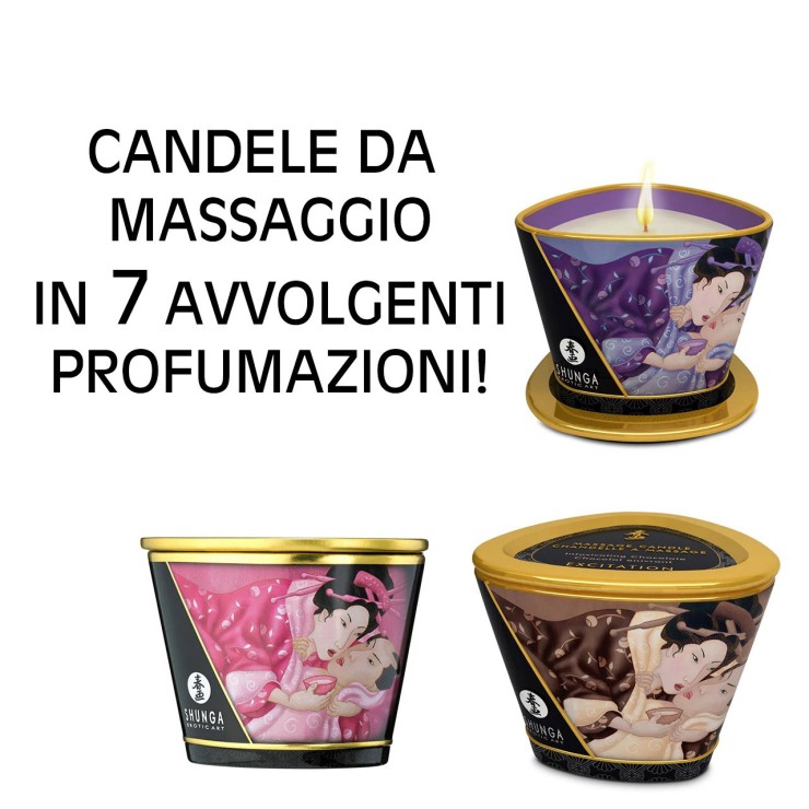 CANDELA SEXY PER MASSAGGI VARIE PROFUMAZIONI SHUNGA